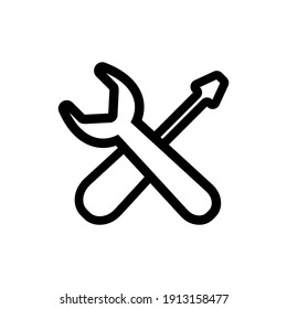 icono de reparación del logotipo vectorial