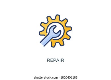 Repair icon in vector. Logotype