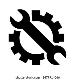 Repair Icon Vector. Maintenance Illustration Symbol. Settings Logo.