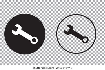 Repair icon vector. spanner Tools icon vector symbol isolated on white background