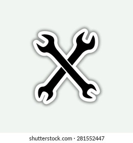 repair icon - vector sticker