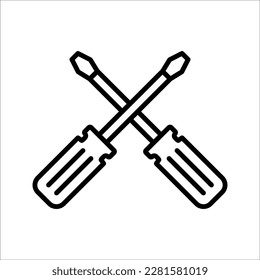 Repair icon vector, Tool icon symbol isolated, on white background, eps 10.