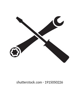 Repariere Icon Vektor. Tools-Symbol auf weißem Hintergrund
