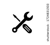 Repair icon vector. Tools icon symbol isolated