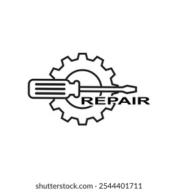 Repair icon vector. Tools icon symbol isolated