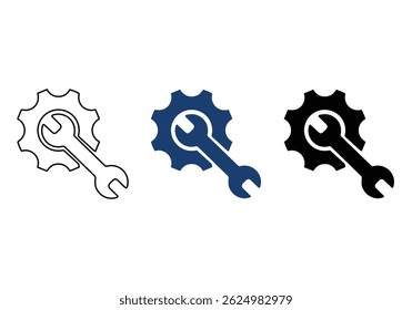 Repair icon vector. Tools icon symbol isolated