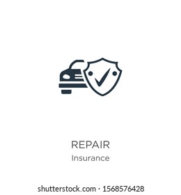 Repair icon vector. Trendy flat repair icon from insurance collection isolated on white background. Vector illustration can be used for web and mobile graphic design, logo, eps10
