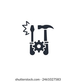 Repair icon. vector.Editable stroke.linear style sign for use web design,logo.Symbol illustration.