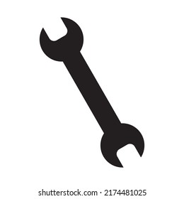 Repair icon. wrench icon. isolated settings icon, service icon or button vector illustration isolated on a transparent background.