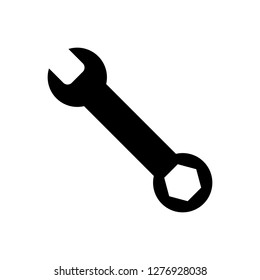 Repair icon. Wrench icon. Settings icon isolated
