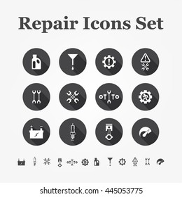 Repair icons set.