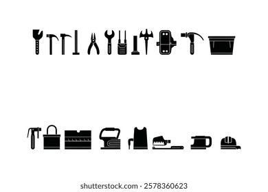 Repair Icons Set – Toolbox, Wrench, Hammer, Screwdriver  More