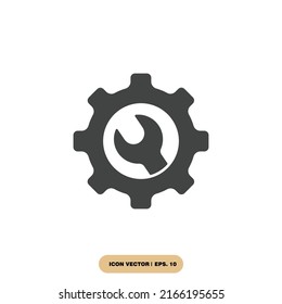 símbolos de reparación elementos vectores para web infográfica