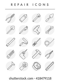 repair icons vector illustration