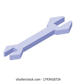 Icono de autenticación de clave de reparación. Isométrico del icono del vector de autenticación de clave de reparación para el diseño web aislado en fondo blanco