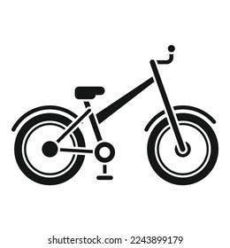 Repair kid bike icon simple vector. Fix service. Wheel fixing