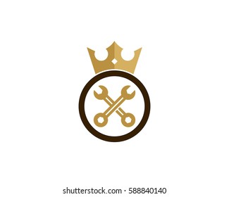 Repair King Logo Design Element