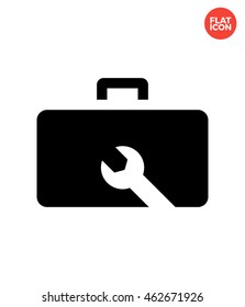 Repair kit box Icon Flat Style Isolated Vector Illustration