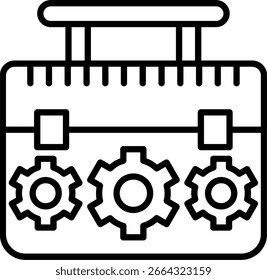 Repair kit Line vector Icon Design
