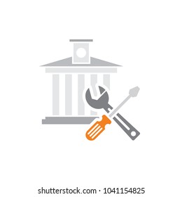 Repair Law Firm Logo Icon Design