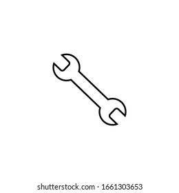 Repair line icon. Wrench icon. Settings isolated. Vector