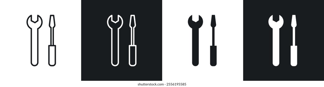Repair linear icon set for app, and web design.
