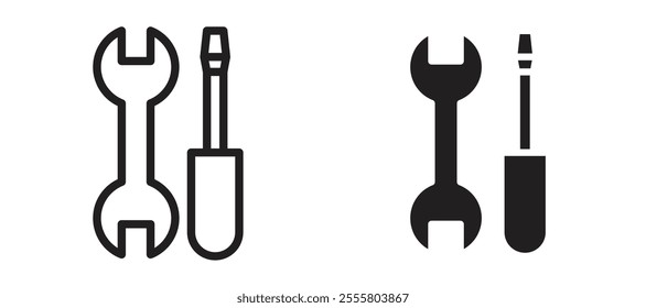 Repair liner icon vector set.
