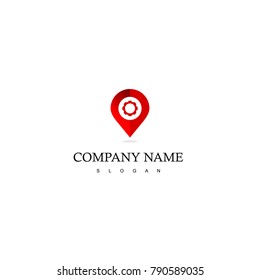 Repair Location Logo,  pointer Icon