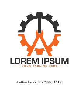 Repair Logo Design Creative and Modern Logo Design Setting Logo Design