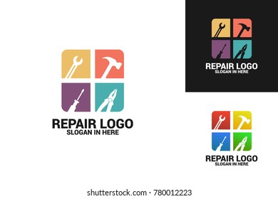 Repair Logo Template Design