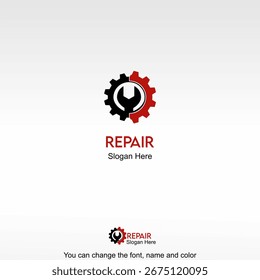 Logo-Vorlagendesign-Vektorgrafik reparieren