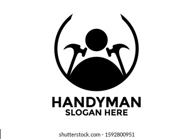 Repair logo vector, Handyman logo design template