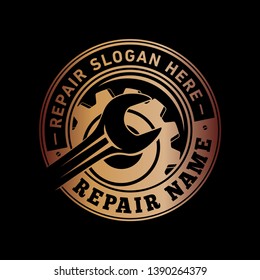 Repair logo. Vector and illustration.