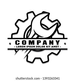Repair logo. Vector and illustration.