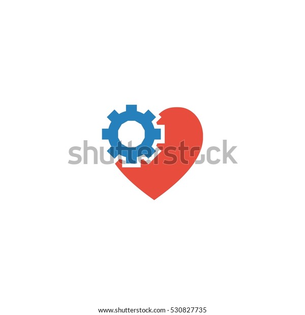 Repair Love Vector Logo\
Design Element