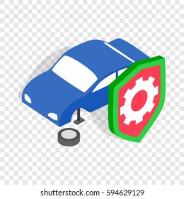 Repair machine isometric icon 3d on a transparent background vector illustration