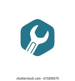 Repair and Maintenance Tool Kit Wrench Logo Template Illustration Design. Vector EPS 10.