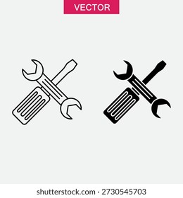 Repair and Maintenance Tools Symbol Vector Illustration, Workshop Tools Icon Vector – White Background..eps
