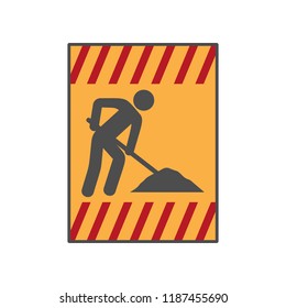 repair mark colored icon. Element of colored construction sign for mobile concept and web apps. Color repair mark icon can be used for web and mobile