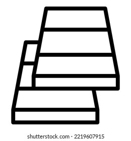 Repair material icon outline vector. Home construction. House woodwork