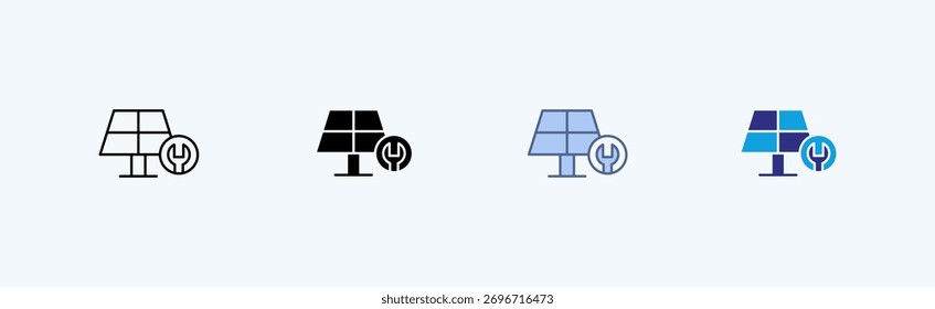 Repair Multiple Icon Illustration Vector