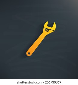 Repair on blackboard background,clean vector