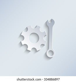 Repair - paper vector icon