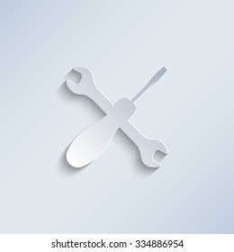 Repair - paper vector icon