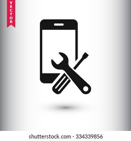  repair phone  icon. One of set web icons