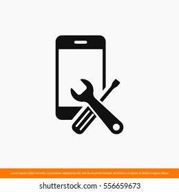  repair phone  icon. One of set web icons