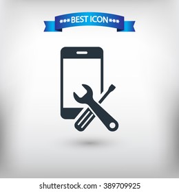 Repair phone vector