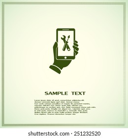 repair phone vector icon