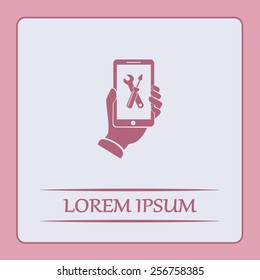 repair phone vector icon