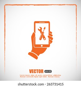 repair phone vector icon